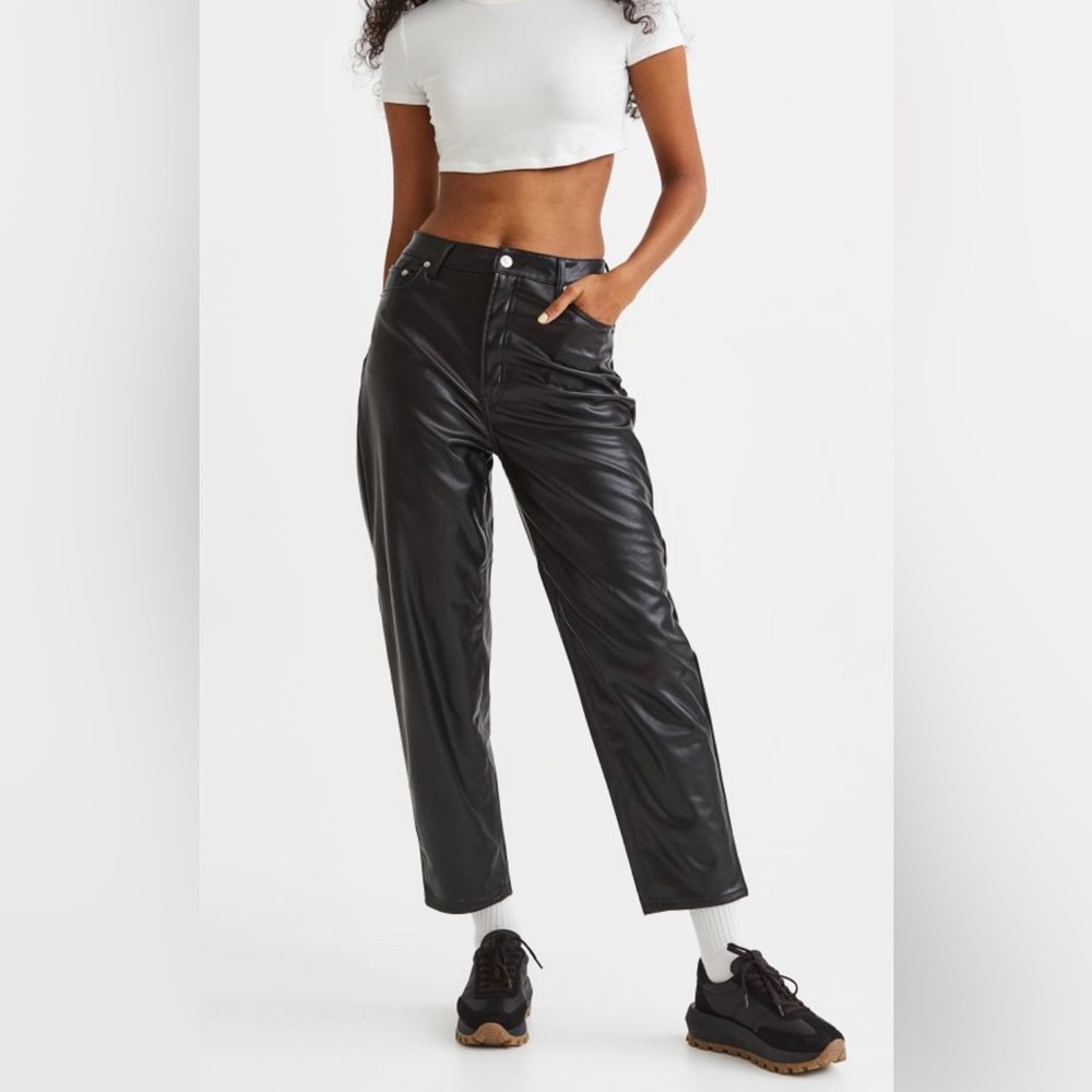 H&M Faux leather pants